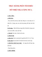 Giáo án Địa lý lớp 6 : Tên bài dạy : THỰC HÀNH, PHÂN TÍCH BIỂU ĐỒ NHIỆT ĐỘ, LƯỢNG MƯA. potx