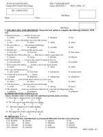 ENGLISH 11 TEST CODE :127 docx