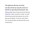 Thử nghiệm giao diện mới của Youtube pptx