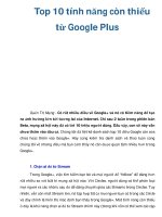 Top 10 tính năng còn thiếu từ Google Plus pps