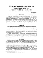 NGUYÊN NHÂN VÀ ĐIỀU TRỊ KHỚP GIẢ THÂN XƯƠNG ĐÒN pdf