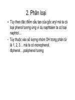 Bài giảng dẫn xuất Hydrocacbone - Dẫn xuất hydroxi (Ancol-Phenol-Ete) part 7 pptx