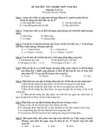 ĐỀ THI THỬ TỐT NGHIỆP THPT NĂM 2011 potx