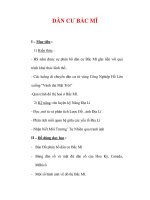 Giáo án ĐỊa lý lớp 7 : Tên bài dạy : DÂN CƯ BẮC MĨ pptx