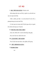 Giáo án Giáo dục công dân lớp 6 : Tên bài dạy : LỄ ĐỘ doc