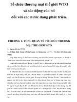 Tổ chức thương mại thế giới WTO và tác động của nó đối với các nước đang phát triển. _4 doc