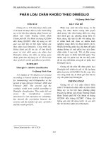 PHÂN LOẠI CHÂN KHOÈO THEO DIMÉGLIO ppt