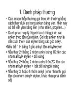 Bài giảng hóa học đại cương - Ankene part 2 doc