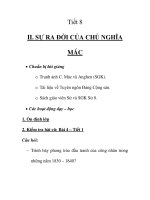 Giáo án lịch sử 8_Tiết 8 docx