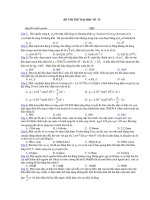 ĐỀ THI THỬ ĐẠI HỌC SỐ 33 potx