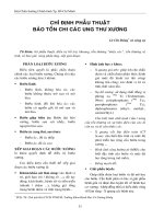 Chỉ định phẫu thuật bảo toàn chi doc