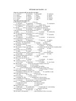 Đề Thi thử Anh Văn 2011 – A2 pot