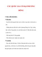 Giáo án Lịch sử lớp 6 : Tên bài dạy : CÁC QUỐC GIA CỔ ĐẠI PHƯƠNG ĐÔNG docx