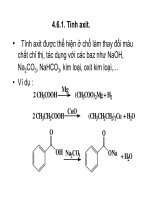 Bài giảng dẫn xuất Hydrocacbone - Axit cacboxylic part 4 pot