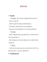 Giáo án ĐỊa lý lớp 7 : Tên bài dạy : DÂN SỐ ppt