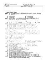 KIỂM TRA MỘT TIẾT LÝ 12 THỜI GIAN: 45’ - ĐỀ: 2 potx
