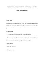 HỘI CHỨNG SUY CHỨC NĂNG TUYẾN THƯỢNG THẬN MÃN TÍNH (Chronic adrenal ppsx