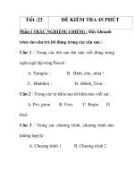 Giáo án tin học 8_tiết 23 ppsx