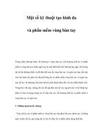 Một số kỹ thuật tạo hình da và phần mềm vùng bàn tay ppsx