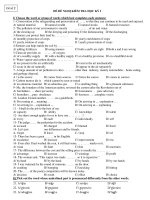 ĐỀ ĐỀ NGHỊ KIỂM TRA HỌC KỲ I - Đề số 2 pot