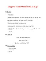 Giáo án Tiếng Việt lớp 3 : Tên bài dạy : Luyện từ và câu Ôn kiểu câu Ai là gì? pot