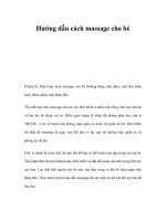 Hướng dẫn cách massage cho bé doc