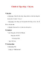 Giáo án Tiếng Việt lớp 3 : Tên bài dạy : Chính tả Tập chép: Chị em. doc