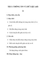 Giáo án tin hoc 10_Tiết 3 doc