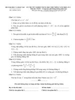 Đề ôn thi đại học môn toán - Đề số 12 pps