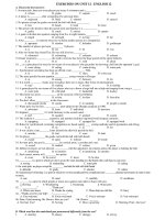 EXERCISES ON UNIT 12 - ENGLISH 12 ppt