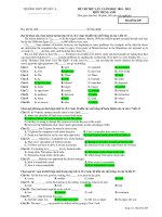 ĐỀ THI THỬ LẦN 1 NĂM HỌC 2010 - 2011 MÔN TIẾNG ANH - Mã đề thi 209 ppt