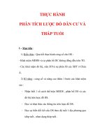 Giáo án ĐỊa lý lớp 7 : Tên bài dạy : THỰC HÀNH PHÂN TÍCH LƯỢC ĐỒ DÂN CƯ VÀ THÁP TUỔI ppt