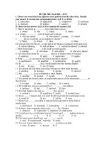 ĐỀ THI THỬ ĐẠI HỌC - SỐ 9 pps