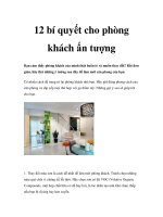 12 bí quyết cho phòng khách ấn tượng ppsx
