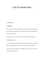 CẤP CỨU HO RA MÁU pptx