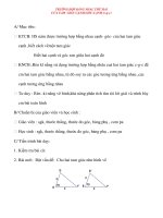 Giáo án lớp 7 môn Hình Học: TRƯỜNG HỢP BẰNG NHAU THỨ HAI CỦA TAM GIÁC CẠNH-GÓC-CẠNH (c-g-c) pptx