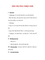 Giáo án ĐỊa lý lớp 7 : Tên bài dạy : MÔI TRƯỜNG NHIỆT ĐỚI pps