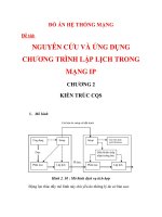 NGUYÊN CỨU VÀ ỨNG DỤNG CHƯƠNG TRÌNH LẬP LỊCH TRONG MẠNG IP CHƯƠNG 2_2 doc