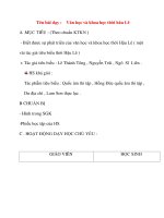 Giáo án lớp 4 môn Lịch Sử: Tên bài dạy :Văn học và khoa học thời hâu Lê pps