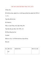 Giáo án lớp 4 môn Âm Nhạc: ÔN TẬP 2 BÀI TẬP ĐỌC NHẠC SỐ 2, SỐ 3 doc