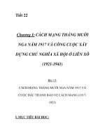 Giáo án lịch sử 8_Tiết 22 docx