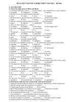 ÔN LUYỆN THI TỐT NGHIỆP THPT NĂM 2011 – ĐỀ 004 ppsx