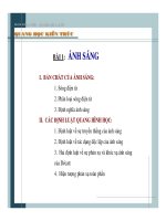 Quang học kiến trúc - Bài 1 pptx