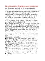 Câu hỏi trong bảo vệ tốt nghiệp kỹ sư xây dựng dân dụng potx