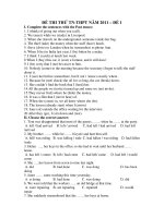 ĐỀ THI THỬ TN-THPT NĂM 2011 – ĐỀ 1 pptx