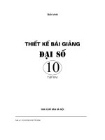 Thiết kế bài giảng đại số và giải tích 10 tập 2 part 1 potx