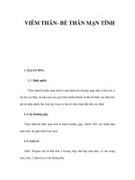 VIÊM THÂN- BỂ THÂN MẠN TÍNH ppsx