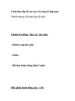 Cách làm cấp tốc nơ rực rỡ trang trí hộp quà pot