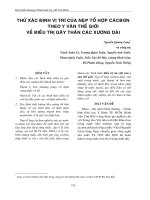 XÁC ĐỊNH VỊ TRÍ NẸP TỔ HỢP CACBON THEO Y VĂN THẾ GIỚI potx