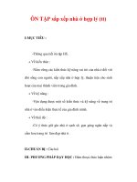 Giáo án Công nghệ lớp 6 : Tên bài dạy : ÔN TẬP sắp xếp nhà ở hợp lý (tt) pptx